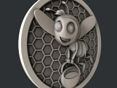 3d STL models for CNC router Honey set 3D model