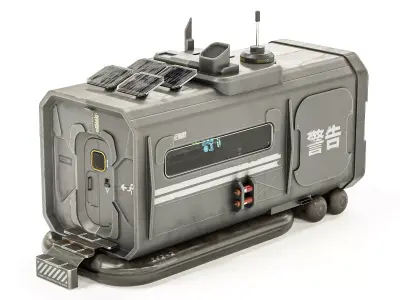 Space Station EOne PBR Low-poly 3D model