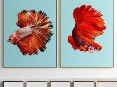 Photo Frame 47 Low-poly 3D model