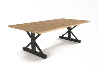 outdoor loft table interior  FOUR COLORS 3D model