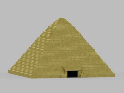 Pyramid egyptian Low-poly 3D model