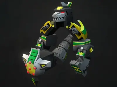 Chibi Dragonzord Free low-poly 3D model