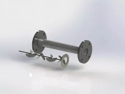 Static Inline Mixer 3D model