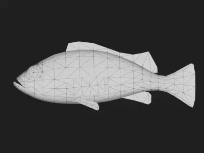 Perch Low-poly 3D model