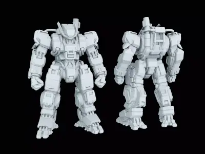 Mech-11b Miniature 3D print model