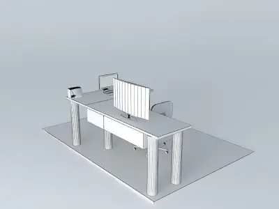 Study table Free 3D model