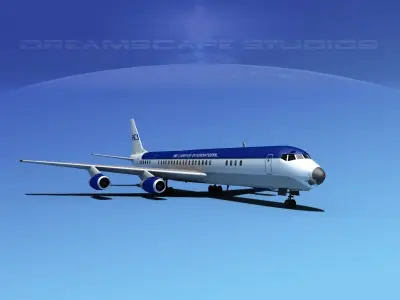 Douglas DC-8-63 Air Charter Intl 1 3D model