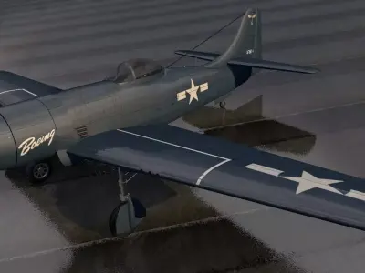 Boeing XF8B-1 3D model