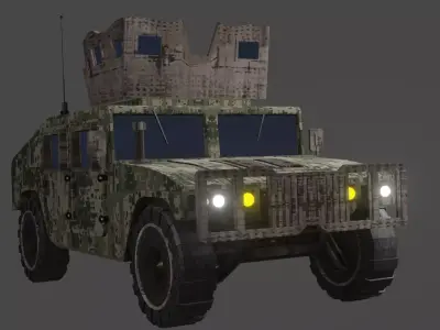 hummer military vihecle 3D model