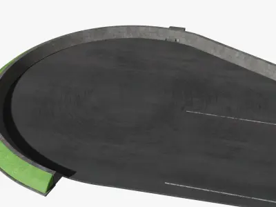 Private airstrip 3D model