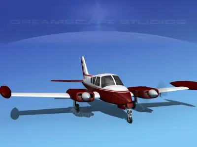 Cessna 320 Skyknight V04 3D model