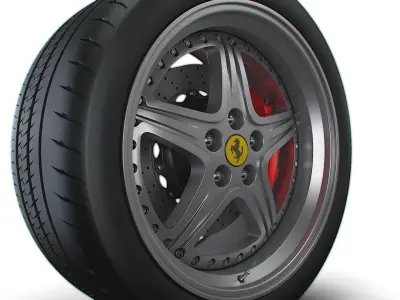 Ferrari 550 Maranello wheel 3D model