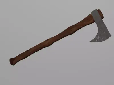 game ready axe Free low-poly 3D model