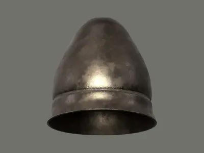 Pilos helmet - Greek Helmet Low-poly 3D model