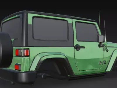 jeep upper body 3D model