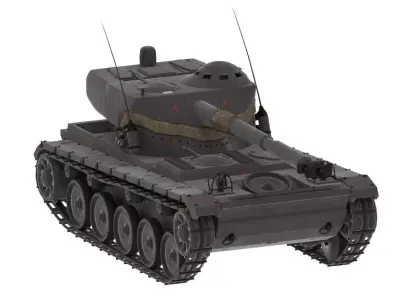Tank AMX-13 105mm 3D model