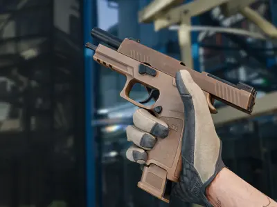 SIG SAUER M17 P320 PISTOL Low-poly 3D model