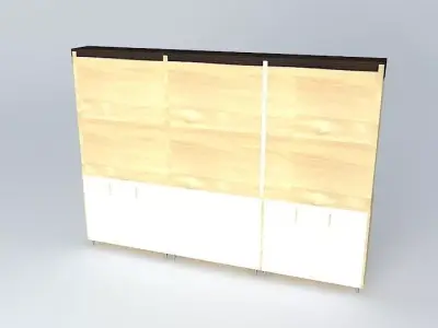Kit124 Desk wall by Alex Marques Free 3D model