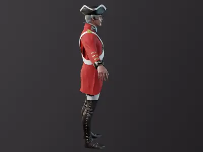 British soldier Low-poly 3D model