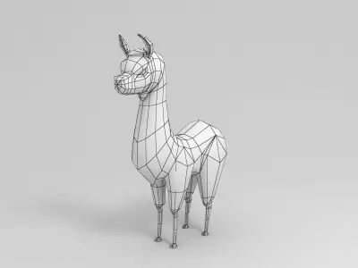 Llama Character Free 3D model