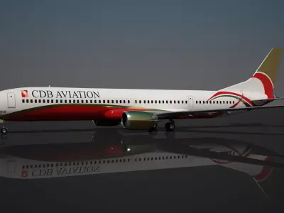 CDB Aviation Boeing 737 max 10 3D model