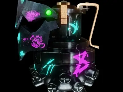 Jinx grenade  Low-poly 3D model