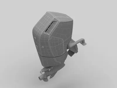 Outboard Motor V12 600HP 3D model