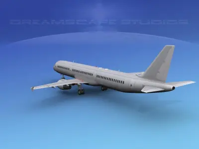 Airbus A321 Unmarked 2 3D model