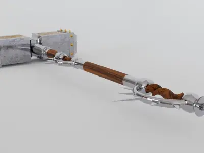 Twohanded Hammer 3D model