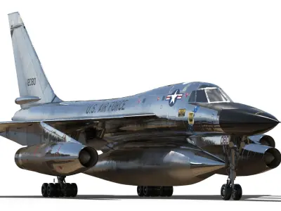 B-58 Hustler Nuclear Bomber 3D Model 3D model