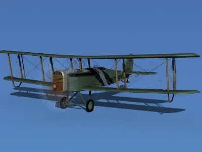 Airco DH-4 V04 US Air Mail 3D model