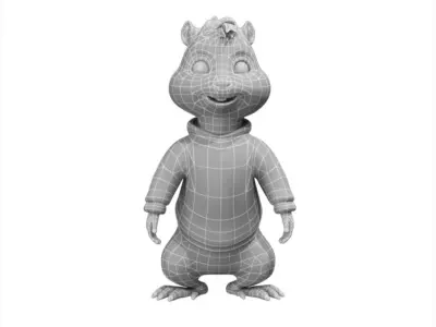 Chipmunk base mesh 3d model 3D model