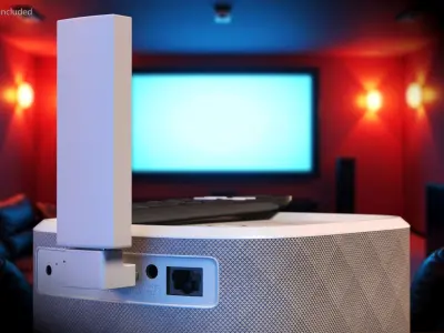 Yaber Vertical Projector with Remote and HDMI Dongle 3D model