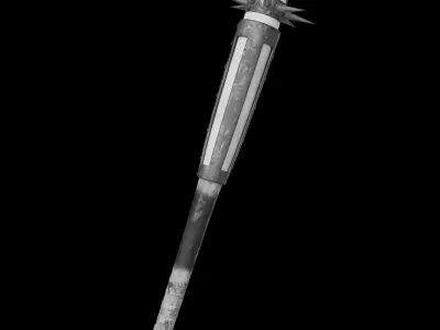 Deadly Baseball Stick Melee Weapon - 4K Game Ready Low-poly 3D model