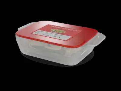 Salads Caesar Salad Kit 3D model