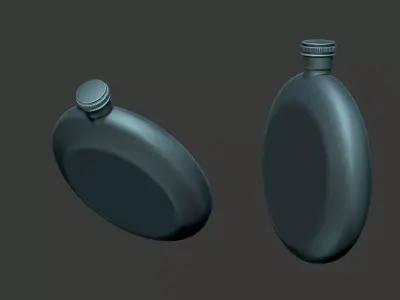 flask  3D model