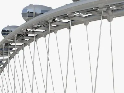 Ain Dubai 3D model purchase