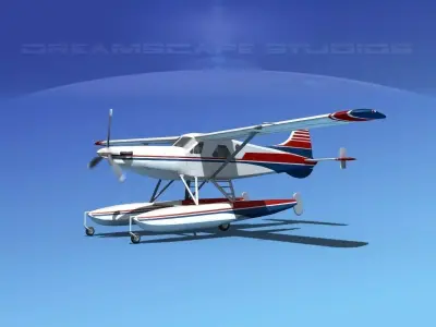 DeHavilland DHC-2 Turbo Beaver V10 3D model