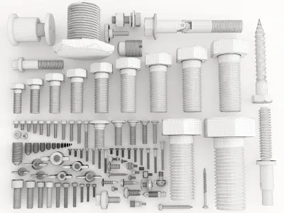 Nuts Bolts and Screws vol 05 3D model