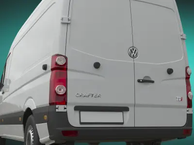 VW CrafterVan 2011 L2H2 3D model