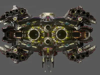 Imperial BUFFALO Heavy Fusion Drive Section 3D model
