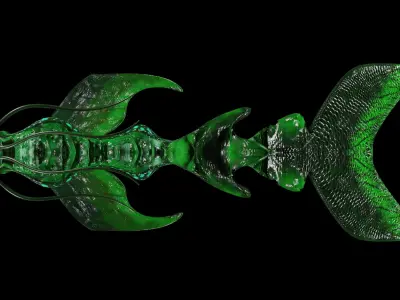 Deep Sea Fish Free low-poly 3D model