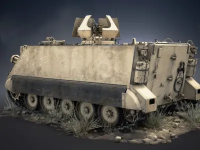M113 APC Game Ready Low-poly 3D model