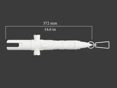 Darth Atrius Lightsaber - Var A - 3D printable 3D print model