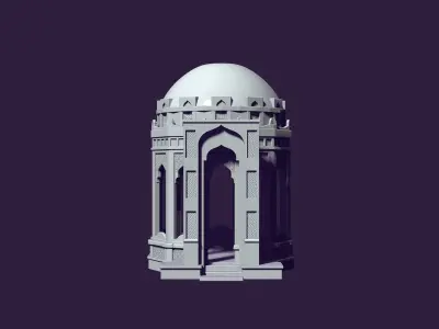 Mausoleum of Muslim Turkic peoples 3D print model