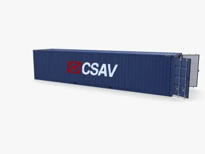 40ft Shipping Container CSAV v2 3D model