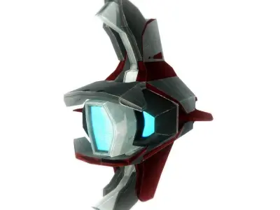 Drone 04 Sci-fi low poly Low-poly 3D model