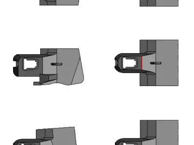 Bucket teeth Sandvik BP2 32mm 3D model
