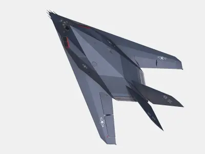 Lockheed F-117 Nighthawk Low-poly Low-poly 3D model