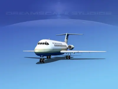 Douglas DC-9-15 Air Charter Intl 3D model